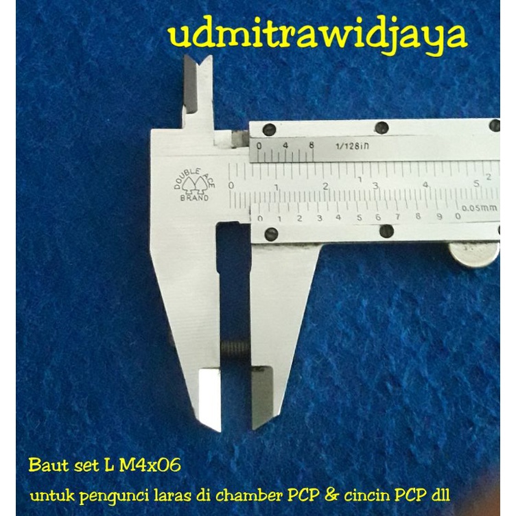 baut senapan angin Pcp baud baut tanem baut tanpa kepala baut set L M4x06 kunci L2 2mm untuk pengunci laras chamber PCP untuk cincin PCP dan lainnya hex socket set 4x6