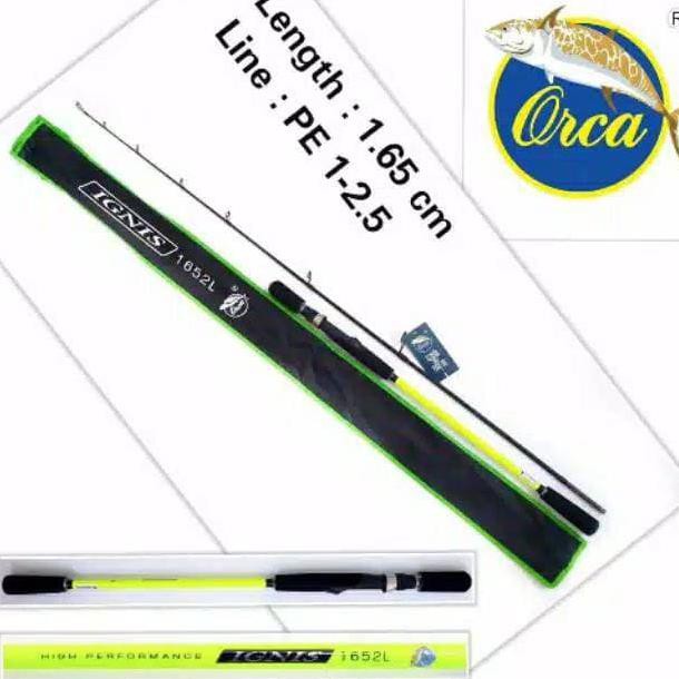 Joran Light Jig Jigging Orca Ignis 165 Carbon Solid
