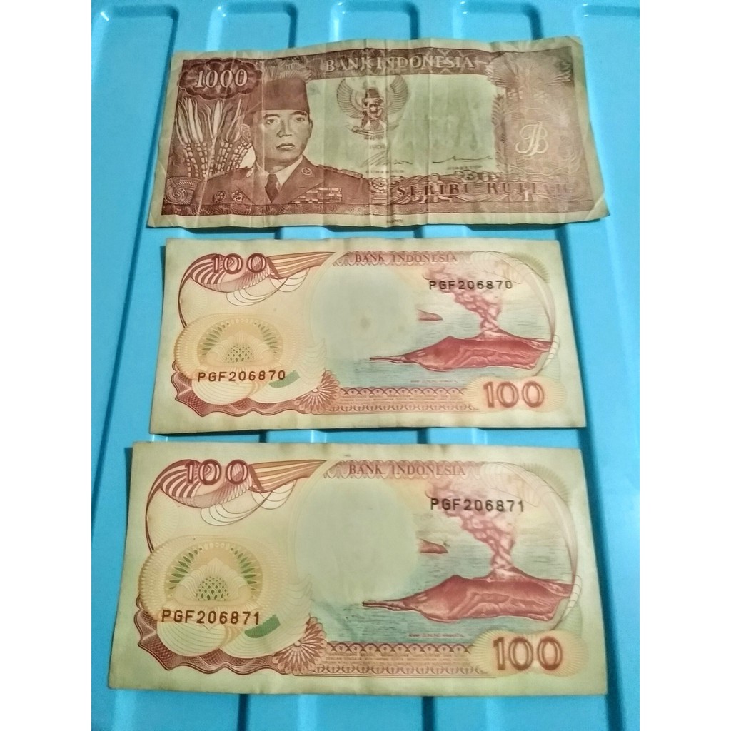 Paket Uang Kuno Pecahan Rp.1000 & Rp. 100