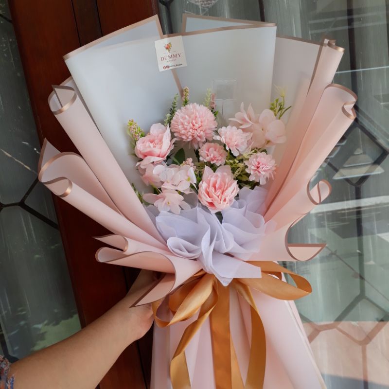 BUKET BUNGA PEONY ARTIFICIAL/BUKET BUNGA MIX ARTIFICIAL/BUKETWISUDA ULANG TAHUN BUKET ANNIVERSARY