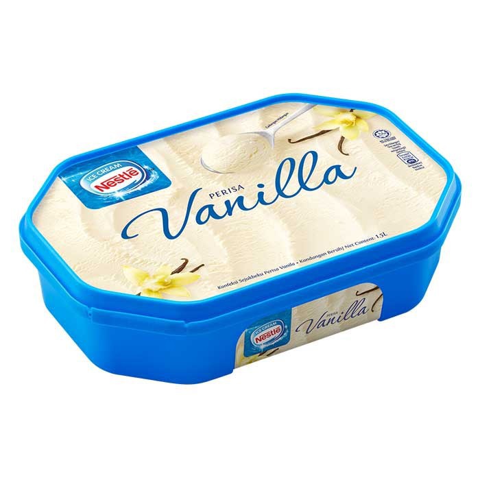 

NESTLE ICE CREAM VANILLA 1,5 LITER TUB ES KRIM VANILA 1500ML DESSERT
