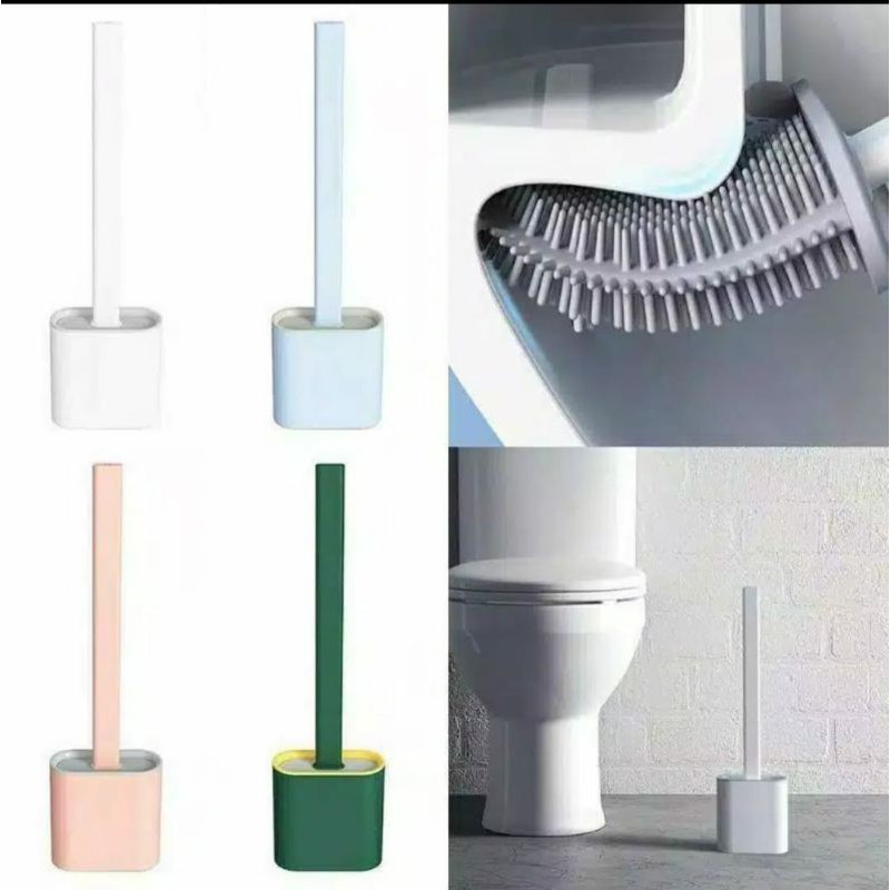 Silicone Brush Toilet Sikat KLOSET DUDUK Singel Flush-Sikat Kloset