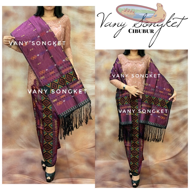 SEMI SUTERA SADUM ANGKOLA SETENGAH ASLI BATAK TENUN VANY SONGKET