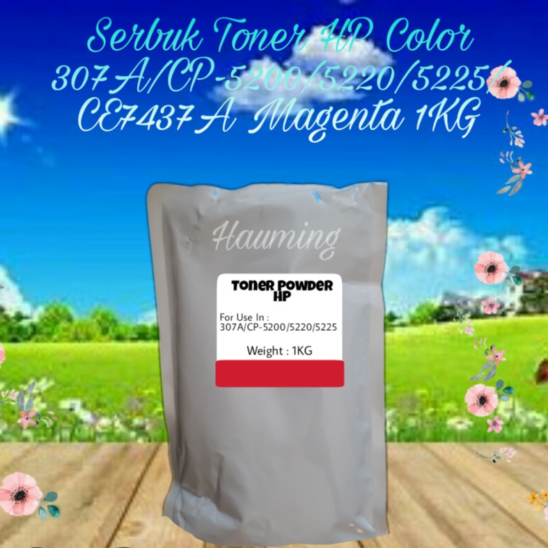 Serbuk Toner HP 307A CP5200 CP5220 CP5225 CP5225DN CP5225N CP-5200 5220 5225 CE743A Magenta 1kg