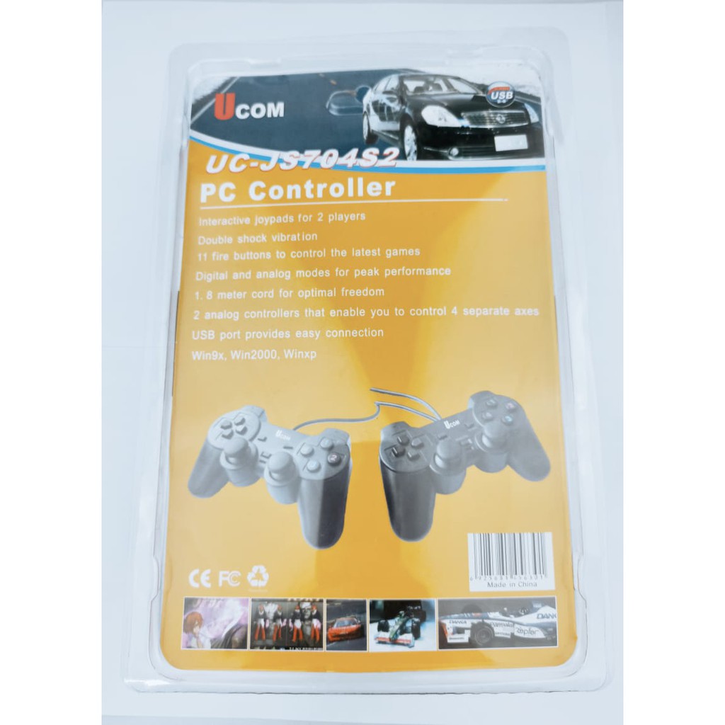 Stick Gamepad Doble Controller USB PC Joystick - Stik komputer - Leptop PC kabel