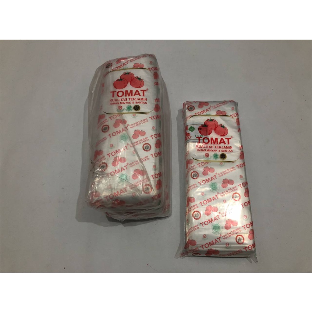 Plastik PE Tomat 7x20 / Plastik Es PE Tomat / Plastik Es Lilin Mambo / Plastik Es Batu Gula Santan M
