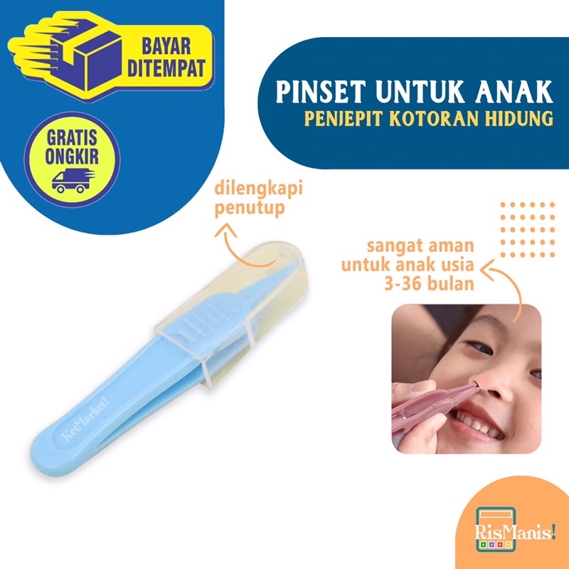 BABY CARE TWEEZER - Pinset Penjepit Kotoran Hidung Telinga Upil Perawatan Bayi Anak Balita Buah Hati