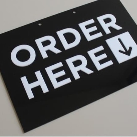 

Sign In Order Here acrylik timbul 30x20 Timbul & Stiker Cuting - dasar putih Stiker Cuting Keren