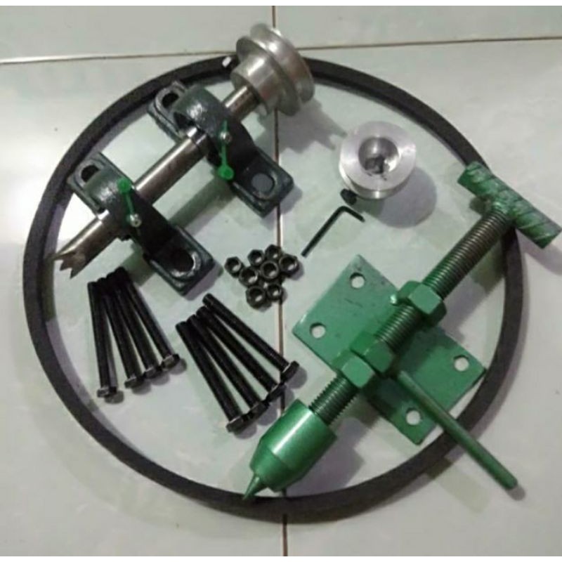 As bubut kayu / komponen as bubut lengkap tinggal pasang