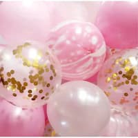 TBI Buket 20pcs Balon Pesta Hiasan Confetti Set Ulang Tahun Baby Shower