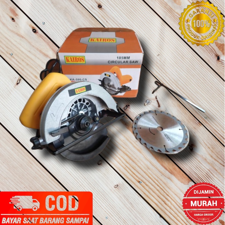 PROMO HARI INI!!!! GERGAJI KAYU LISTRIK CIRCULAR SAW KAIROS TERMURAH DAN TERLARIS