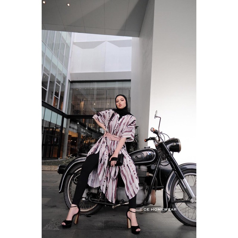 DASTER/TUNIK/DRESS MAUVE CE HOMEWEAR