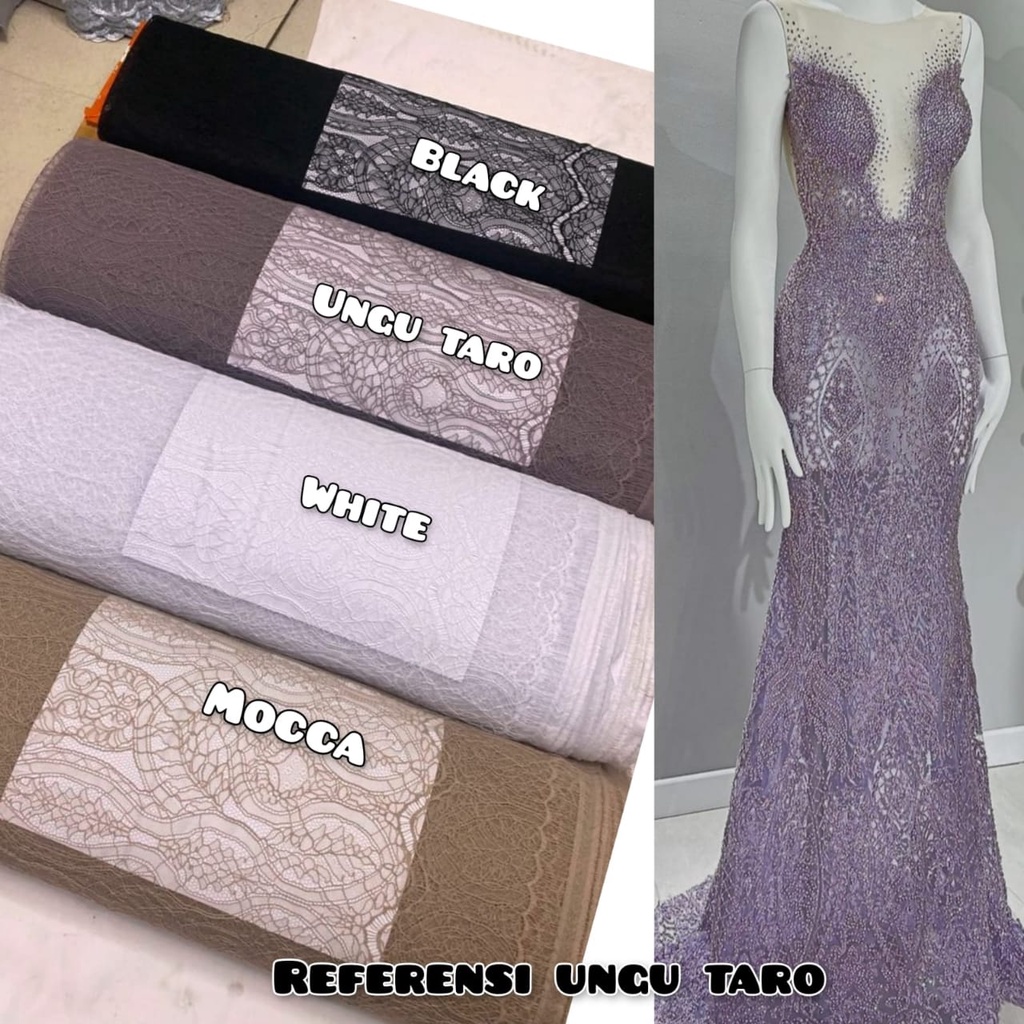 BAHAN/KAIN BROKAT SANTILI/BROKAT SEMI PRANCIS/BROKAT HALUS SANTILI