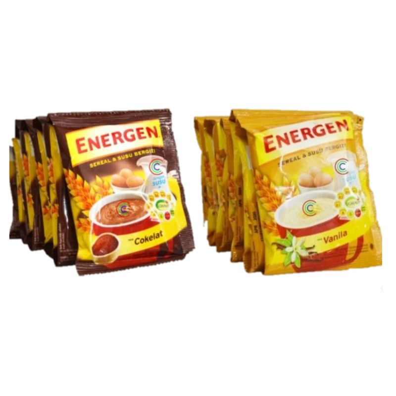 

Warunge.Nyong Energen Rasa Vanilla dan Cokelat 29 gram x 10 pcs