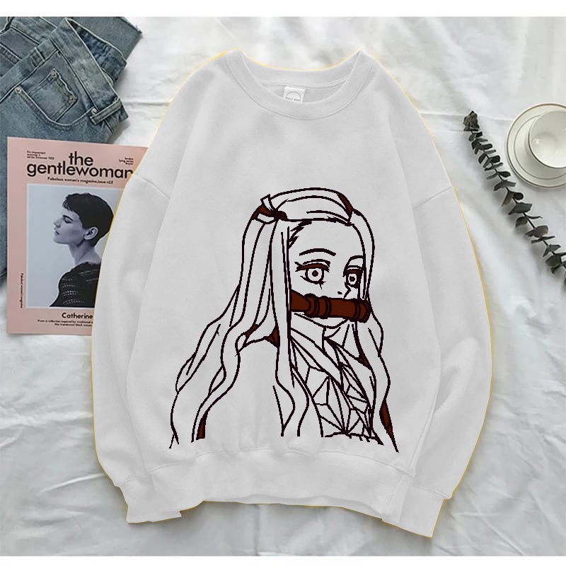 Sweater wanita Anime Nezuko Crewneck M-XXL