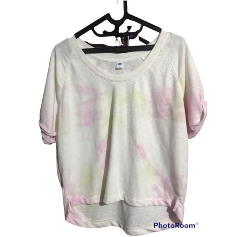 Sweater Short Sleeve Old Navy Tye die atasan hangat branded wanita