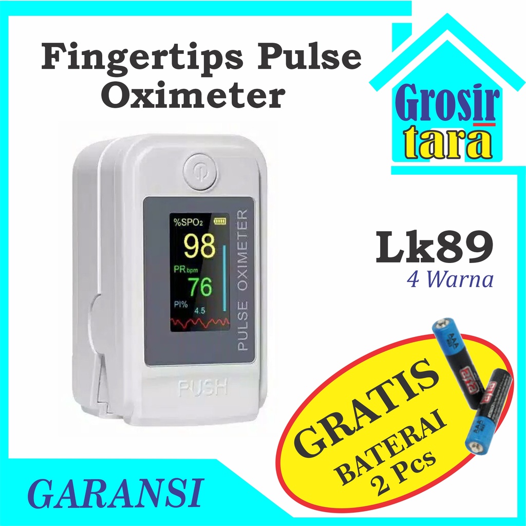 Fingertip pulse oxymeter oximeter LK89 SpO2 pengukur kadar oksigen LK 89