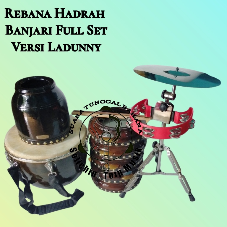 Rebana Banjari Full Set Kualitas Super Versi Ladunny | Solichin Toip