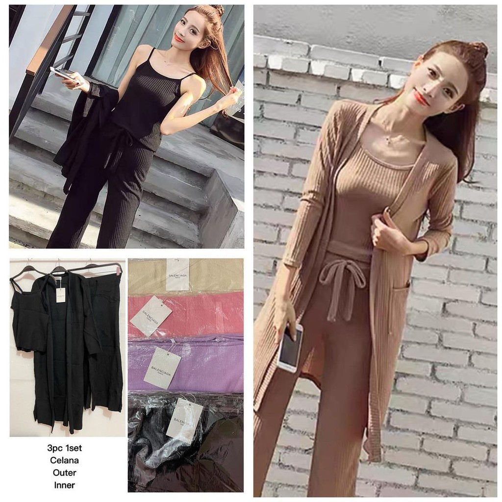 SET RAJUT 3IN1 BALENCIAGA