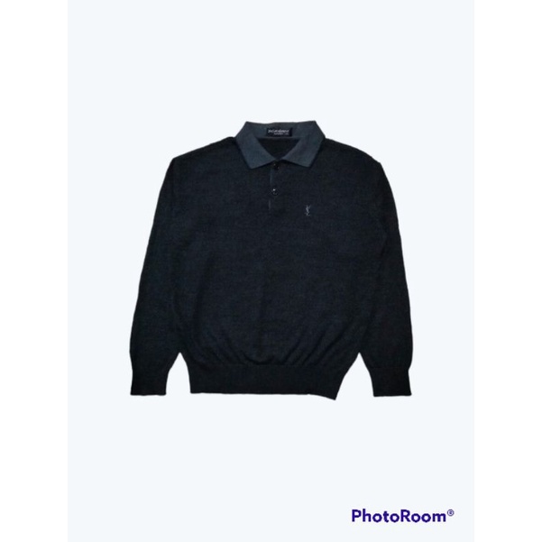 SWEATER RAJUT YVES SAINT LAURENT SECOND KNITWEAR PRIA WANITA VINTAGE