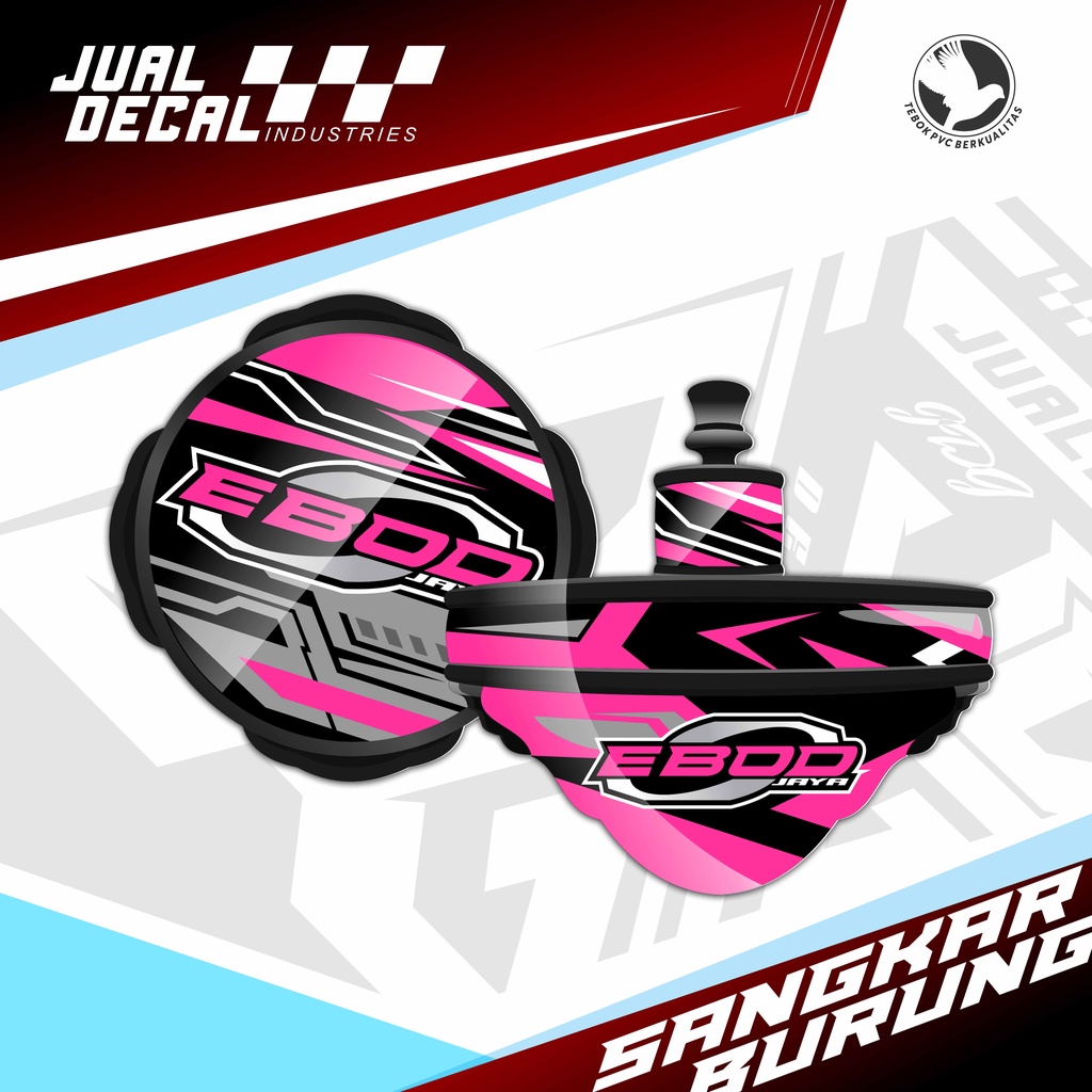 Stiker Sangkar Lovebird Tebok Love Bird Decal Sangkar Burung Custom Desain EBOD