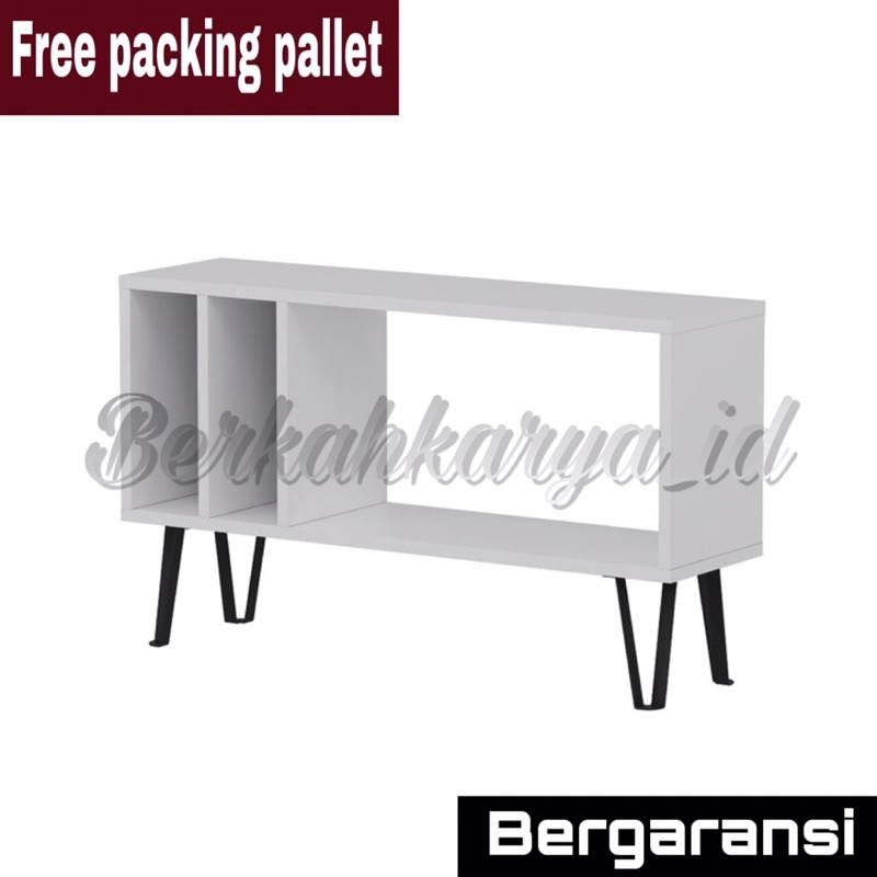 MEJA TV KONSOL TV MEJA SERBAGUNA MINIMALIS KAKI BESI