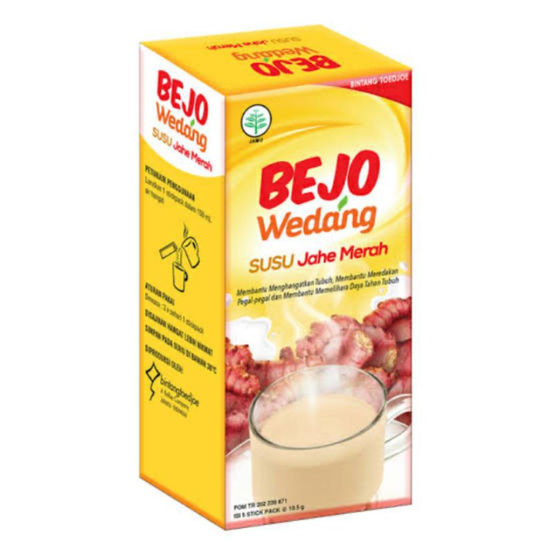 

BEJO WEDANG SUSU JAHE MERAH 1bix isi 5 sachet