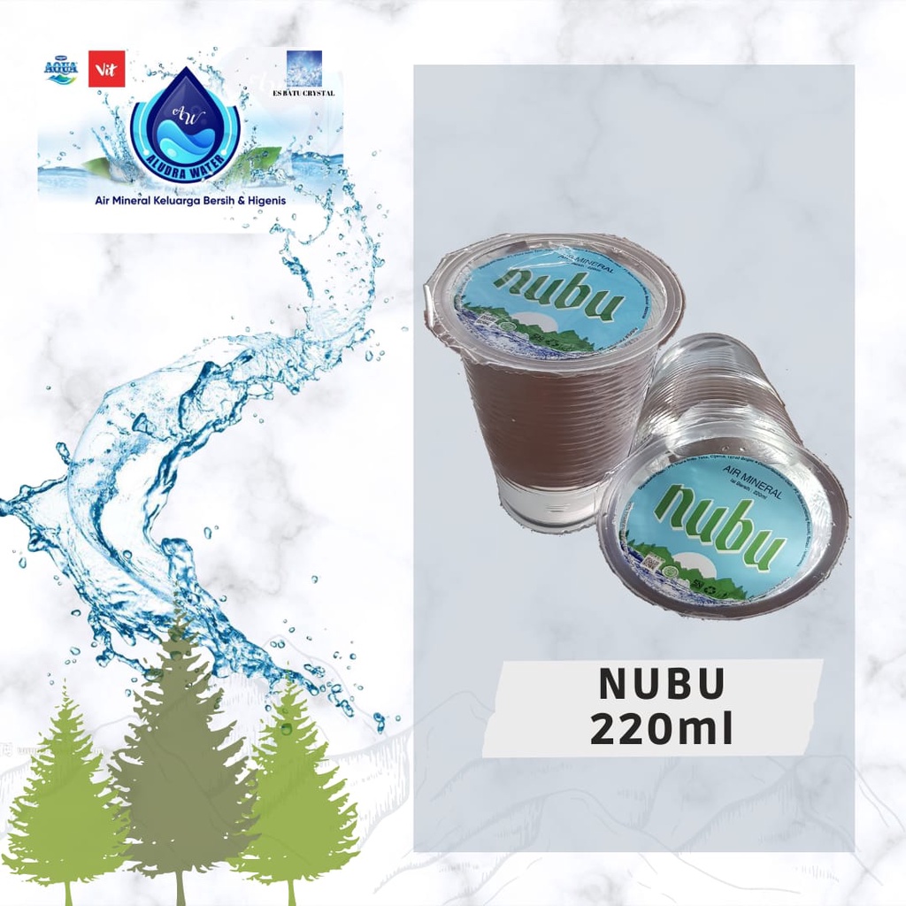 Jual Nubu Air Mineral Ml X Gelas Khusus Sameday Instant