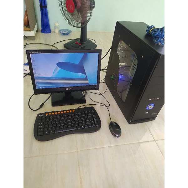 PC + Monitor LG siap pakai