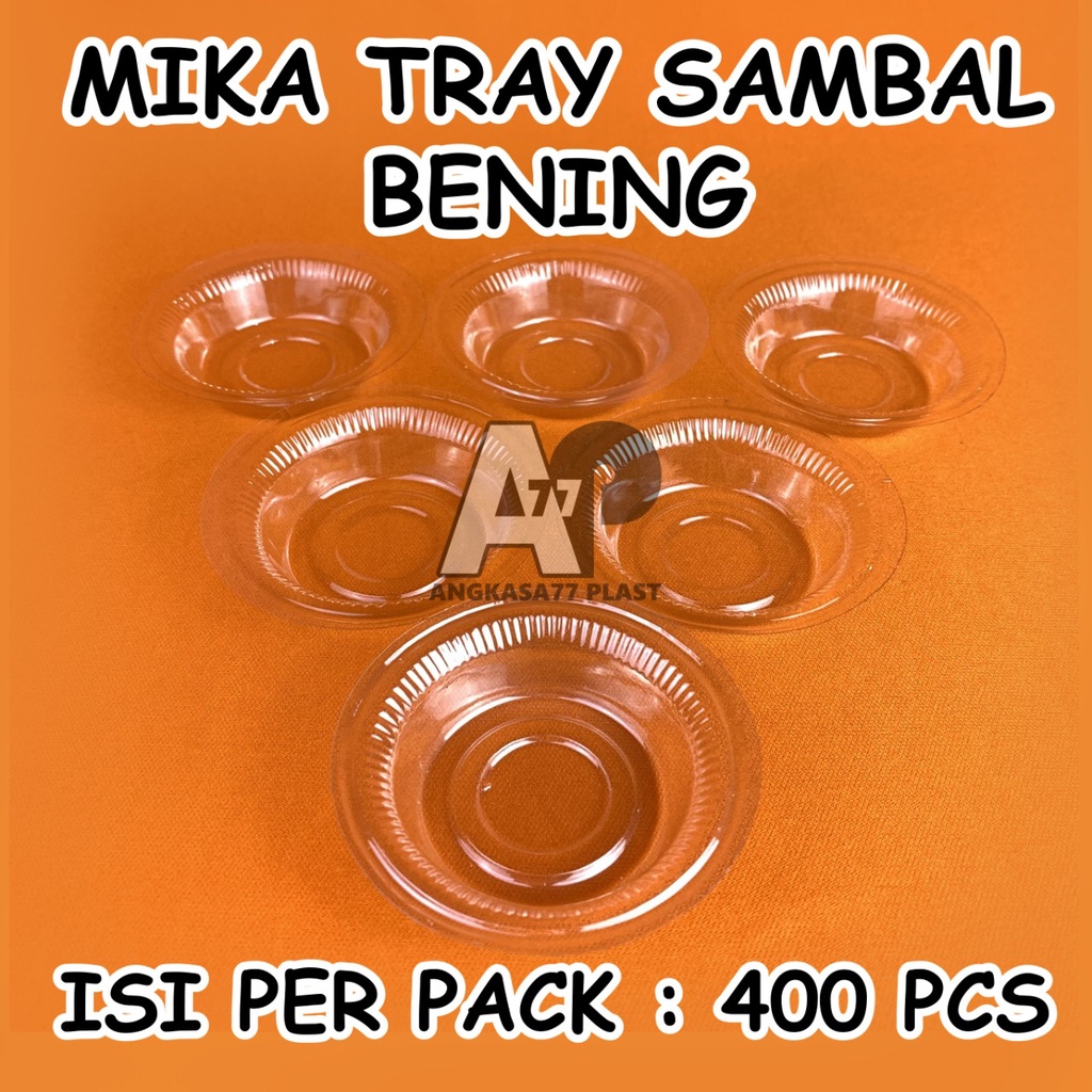 Tray sambal bening / mika saos sambal - Mika Sambal putih