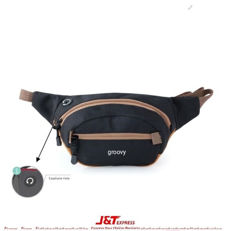 TAS WAISTBAG GROOVY TAS SELEMPANG GROOVY