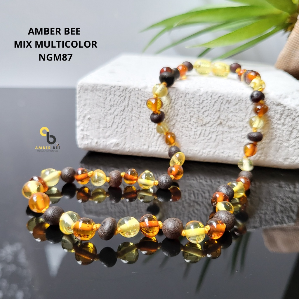 TERMURAH Kalung Amber Baltic Bayi &amp; Anak FREE Gelang by AMBER BEE