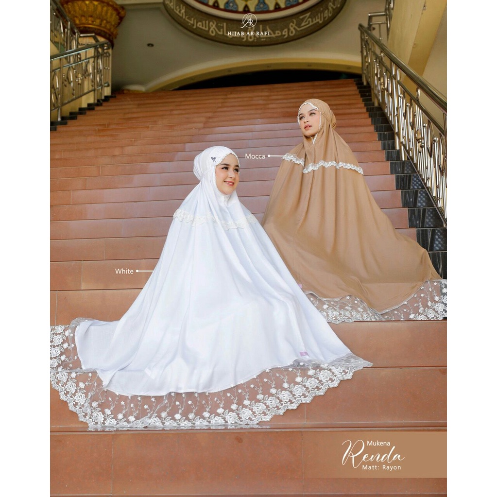 Mukena Renda Terbaru | Mukena Hijab Arrafi | Alat Sholat Kekinian | Mukena Rayon