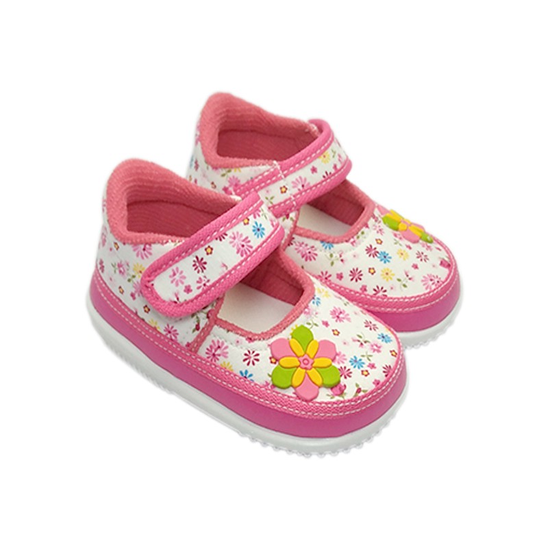  bayar dirumah sepatu  anak  perempuan  motif bunga umur 1 2 
