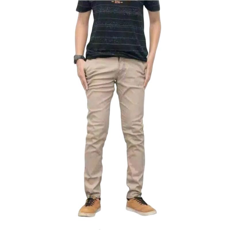 CELANA CHINO Panjang pria Slimfit KERJAHARIAN Santai Casual Formal