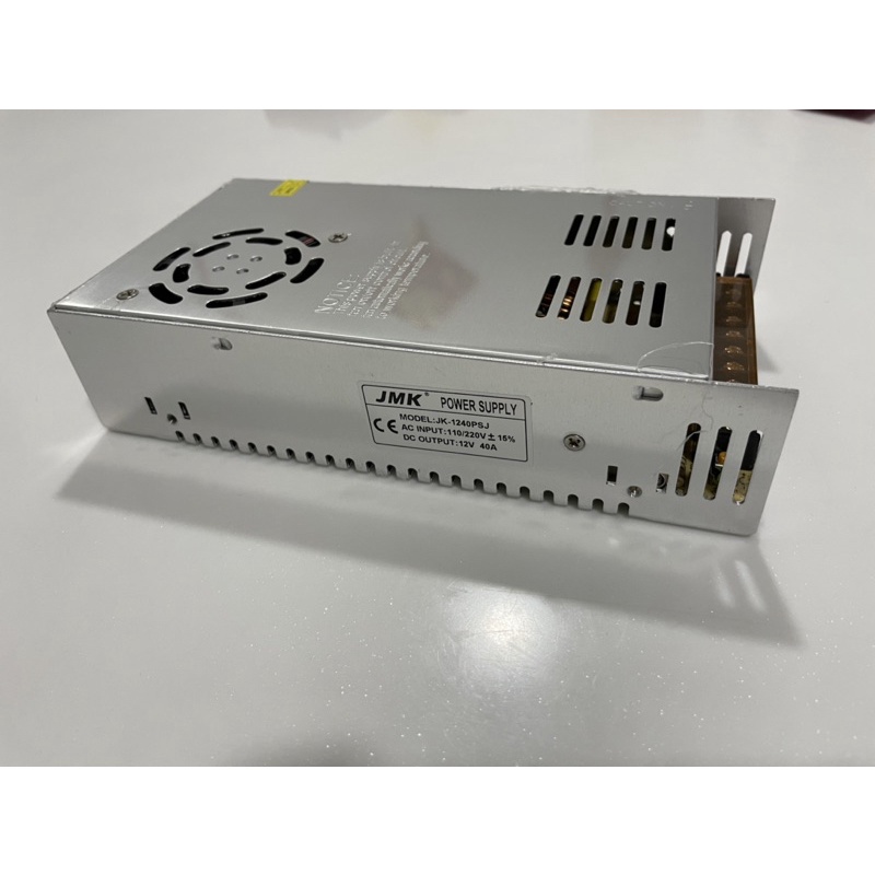 Adaptor Power Supply 12V 40A PSU Jaring CCTV LED AC 220v to DC 12v 40A Adapter Trafo Travo Lampu LED Strip