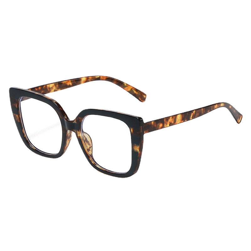 Kacamata Lensa Datar Anti Radiasi Komputer Model Mata Kucing Gaya Retro Untuk Wanita