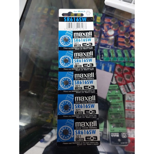 Baterai jam maxell 616 321 SR616SW Original Batre jam tangan