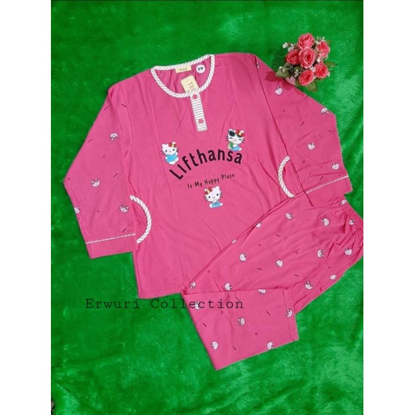 Baju tidur Celana&lengan panjang Bahan katun tebal  LD100 silahkn lihat di toko ukuran lainnya