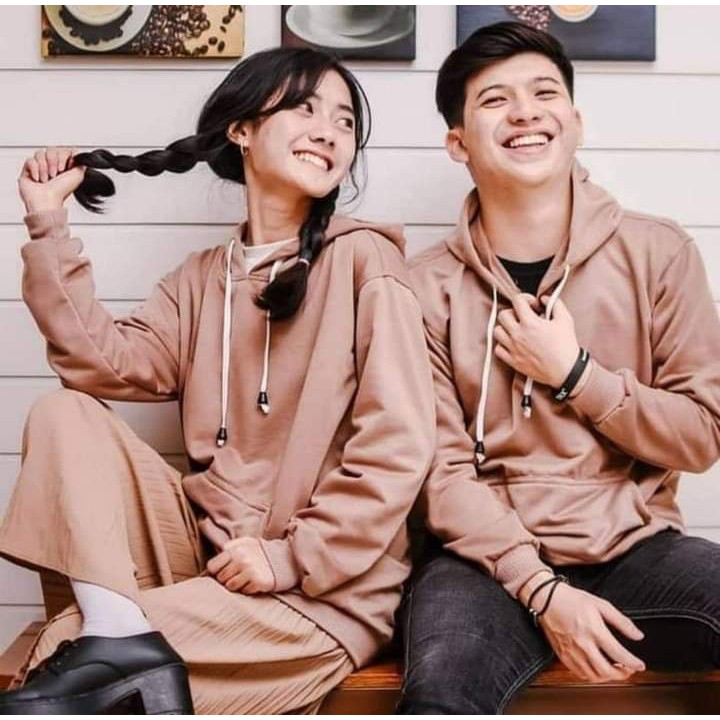 SWEATER COUPLE POLOS WANITA - PRIA 14 WARNA / HOODIE COUPLE UNISEX /JUMPER Fleece NORMAL SIZE M L XL