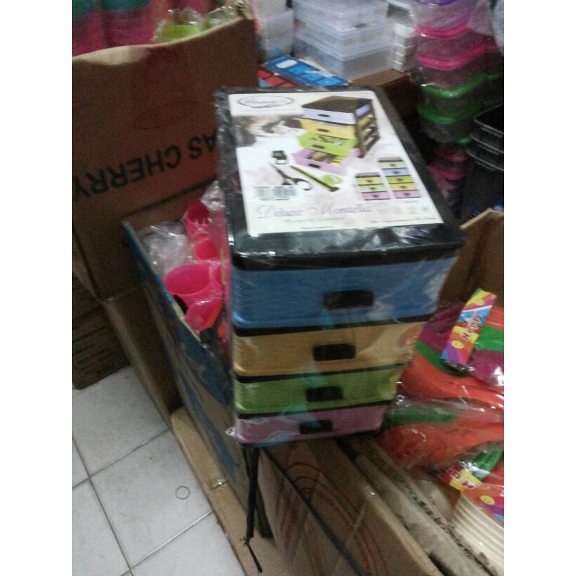 Container Mini (Plastik Cabinet) Susun 4 HAWAII