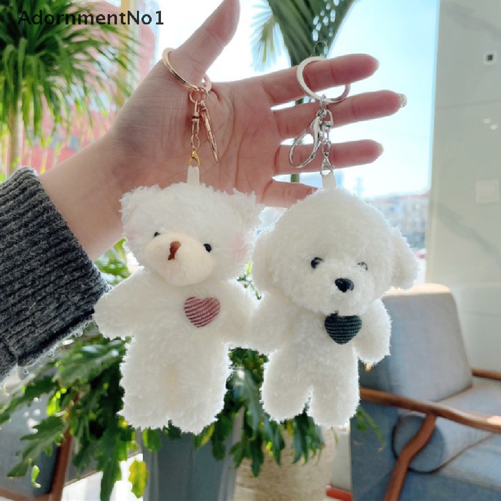 (AdornmentNo1) 1pc Gantungan Kunci Boneka Plush Beruang Kartun Lucu