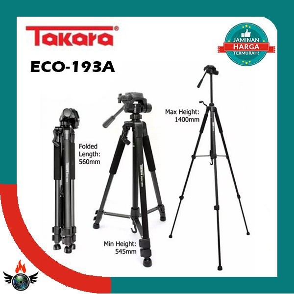 TRIPOD TAKARA 193A LIGHTWEIGHT - TRIPOD KAMERA