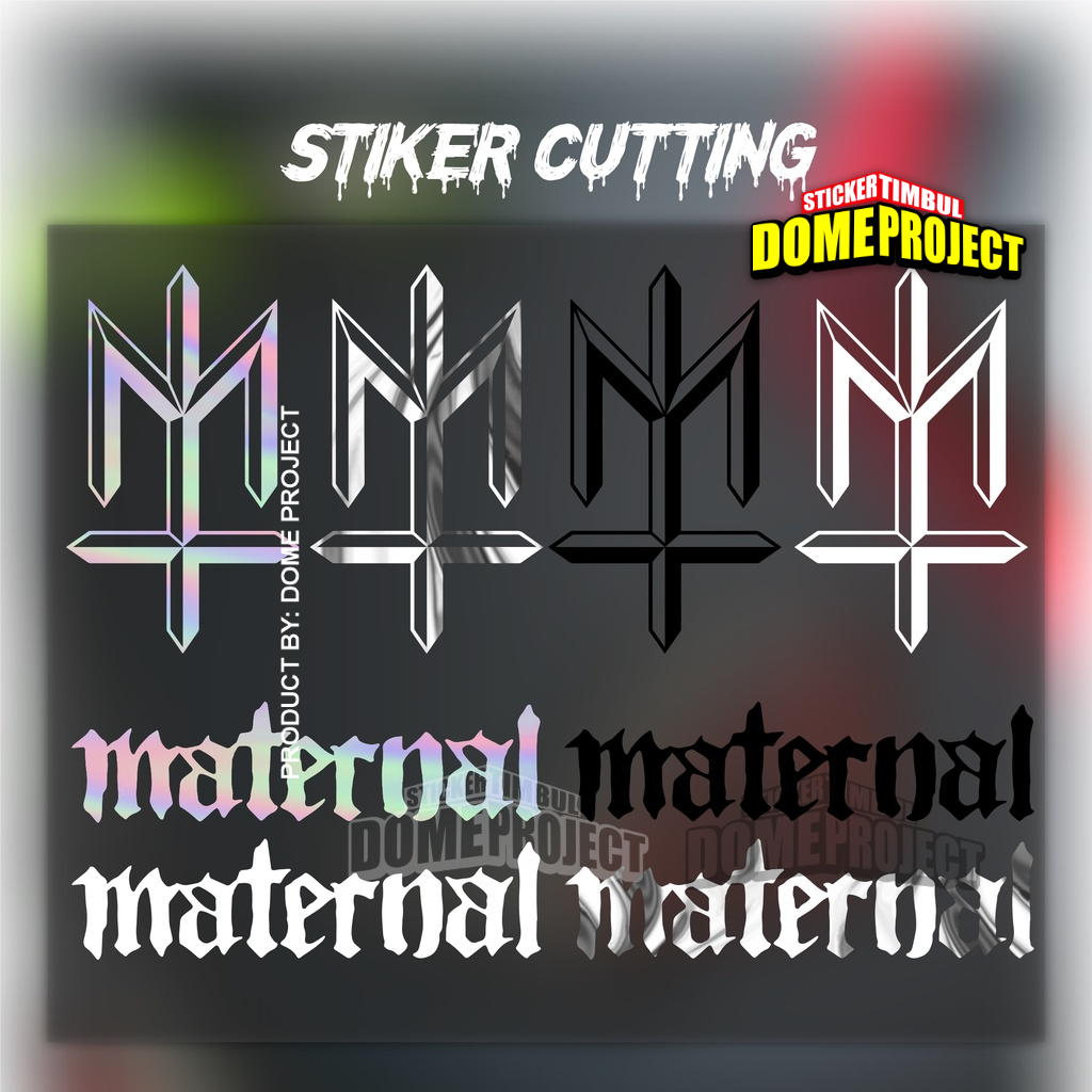 STIKER CUTTING MATERNAL 4 VARIAN WARNA