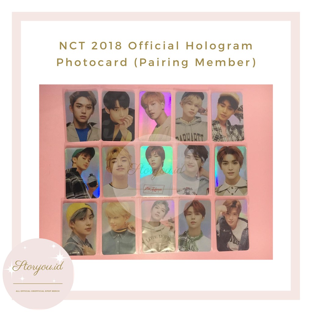 NCT 2018 Holo Pairing Member PC Holo 18 Taeyong Jaehyun