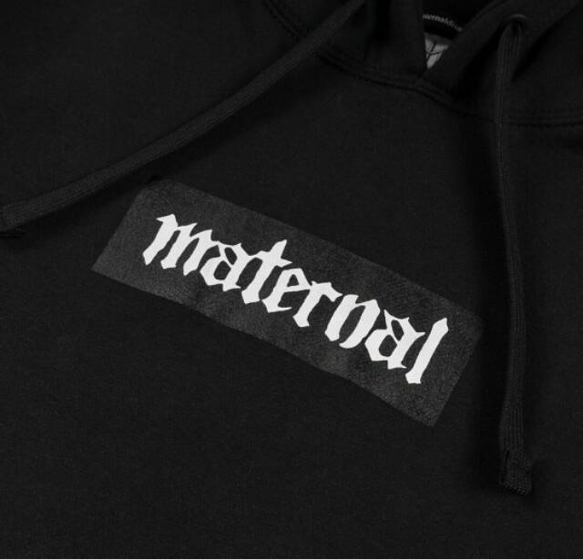 SWEATER HOODIE MATERNAL DISASTER (HD 001 BLACK)