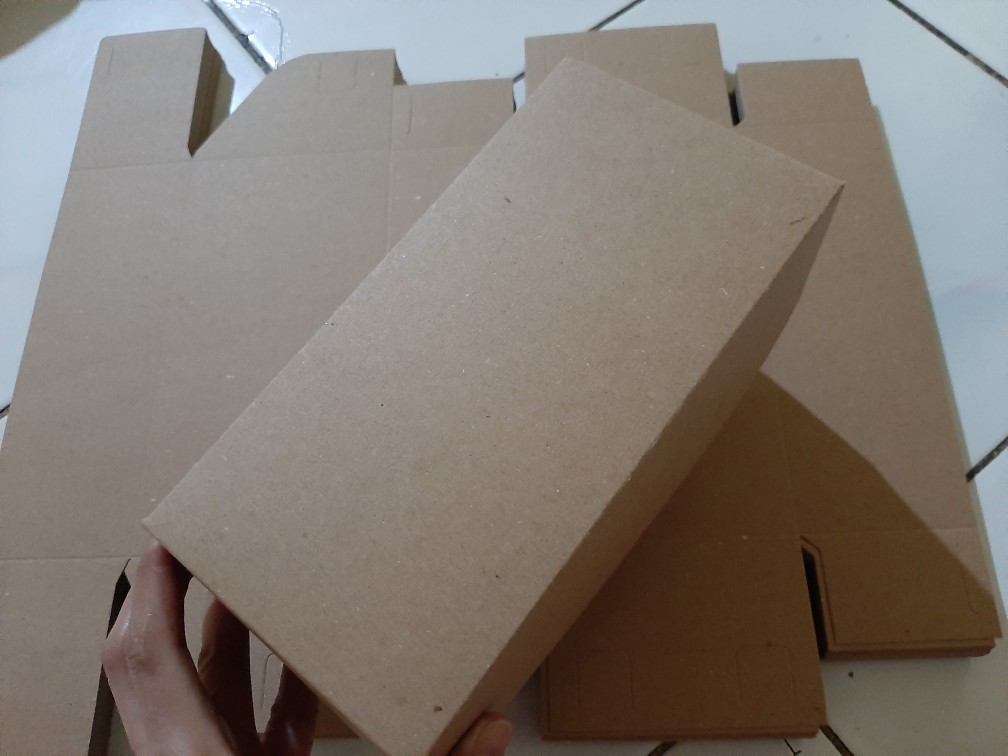 Fondly Made L 25 Pcs Laminasi Kraft Box 20 X 10 X 7 Cm
