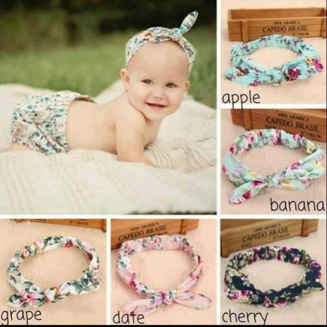 BANDANA BANDO PITA ANAK BAYI BABY HEADBAND HAIRBAND BUNNY RABBIT CUTE