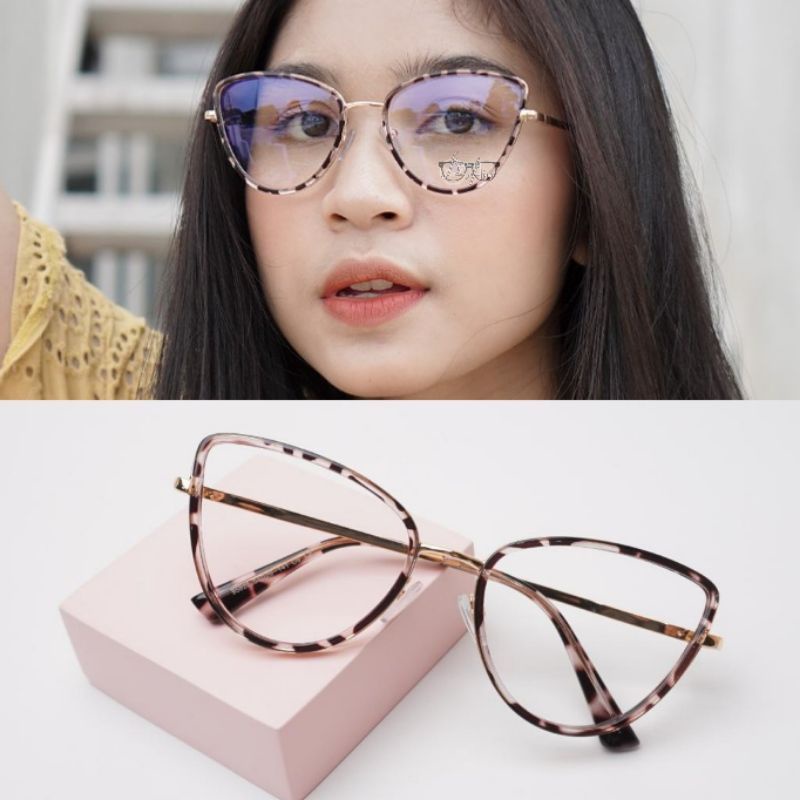 COD kacamata Wanita Cat Eye|Kacamata Photocromic Antiradiasi|Kacamata Kekinian
