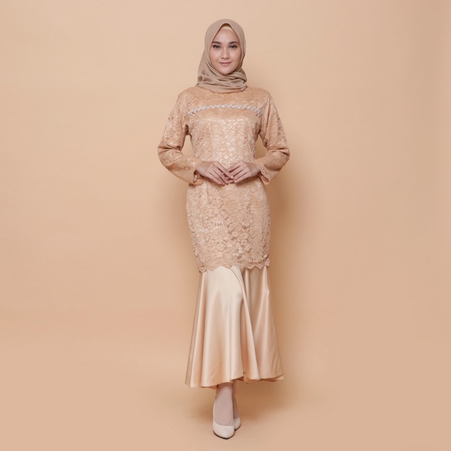 GAUN BROKAT DUYUNG / GAUN TUNANGAN / GAUN BRIDESMAID / GAUN HIJAB